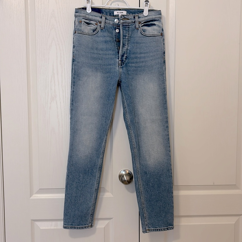 RE/DONE| New 90s High Rise Ankle Crop Jeans (size:27)